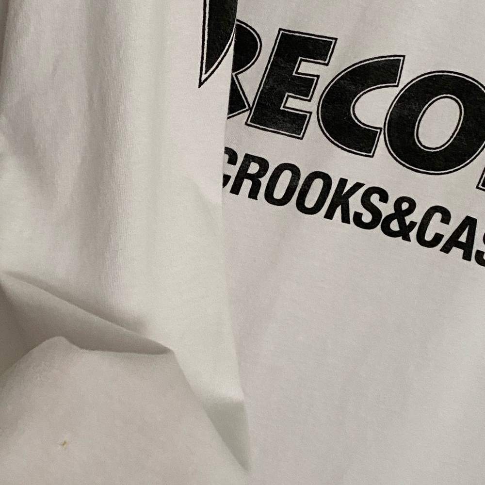 Crooks & Castles White Long Sleeve Death Row Records 100% Cotton Graphic Tee - Picture 3 of 8